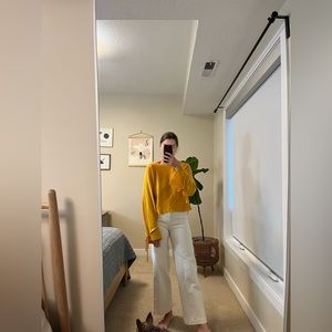 Wilfred Orange Knit Sweater Small (SM) Good Condition (GC)